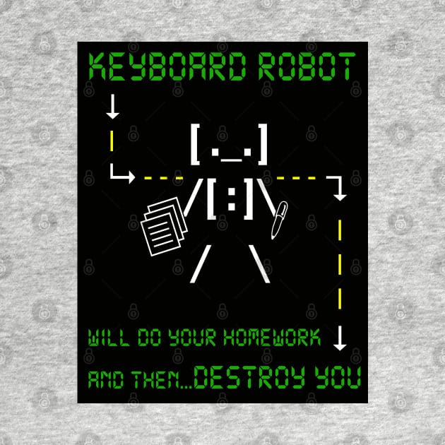 KEYBOARD ROBOT WILL DO YOUR HOMEWORK and then DESTROY YOU by DodgertonSkillhause